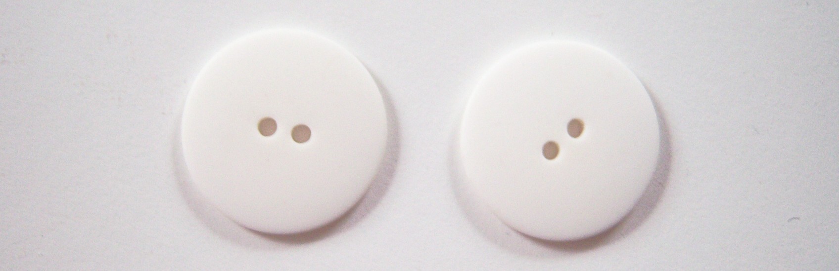 Off White 1" Poly 2 Hole Button