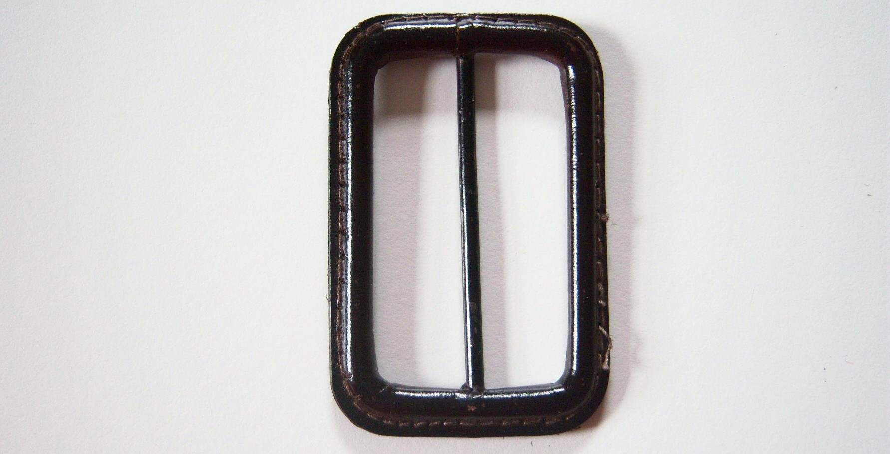 Mahogany 2" Bar Leather 1 3/4"x2 5/8" Buckle