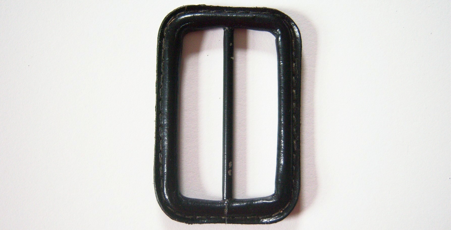 Navy 2" Bar Leather 1 3/4"x2 5/8" Buckle