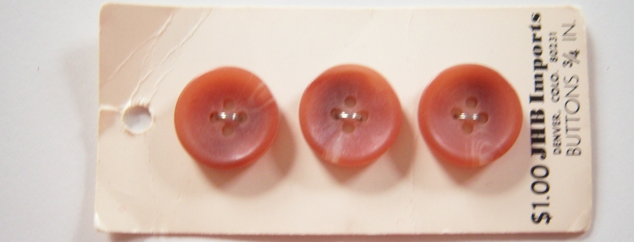 JHB Cinnamon Marbled 3/4" Button Card