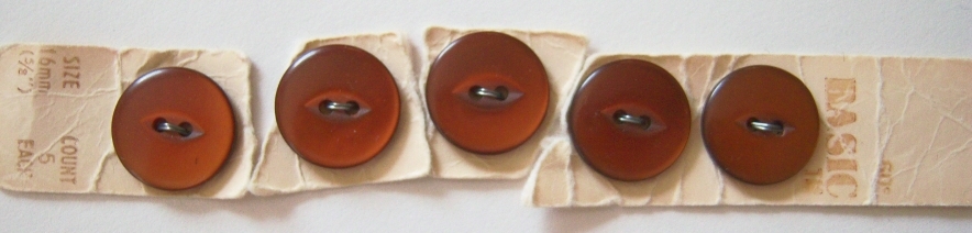 Basic Cinnamon 5/8" Button Card