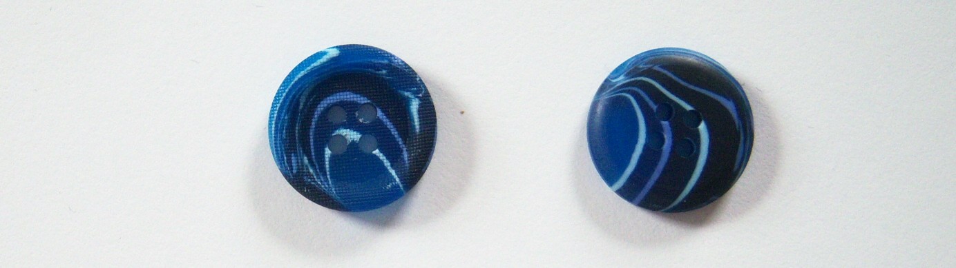 Royal Textured Marbled 11/16" Poly 4 Hole Button