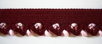 Wine/White/Dusty Piping