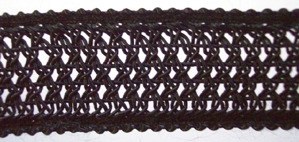 Black Open 1 1/8" Braid