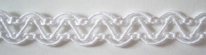 White 1/2" Open Braid