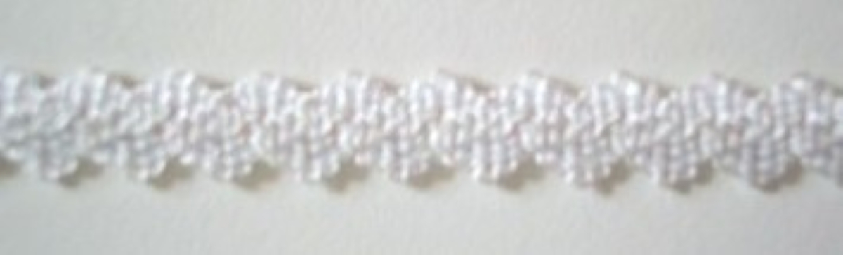 White Iridescent 1/4 Inch Elastic