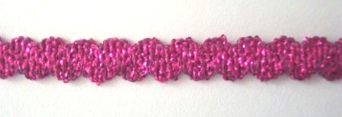 Shocking Pink Metallic 5/16 Inch Elastic