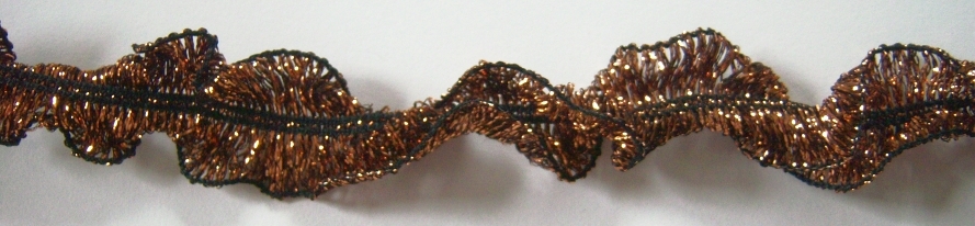 Black Copper 1 Inch Wired Elastic
