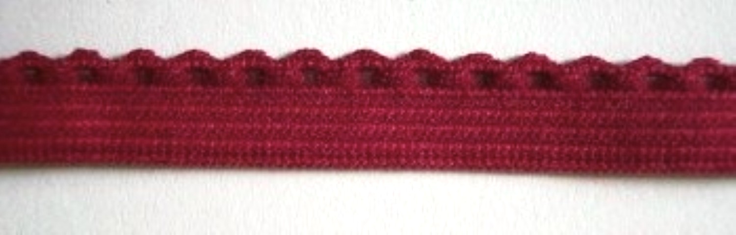Ruby 7/16 Inch Picot Elastic