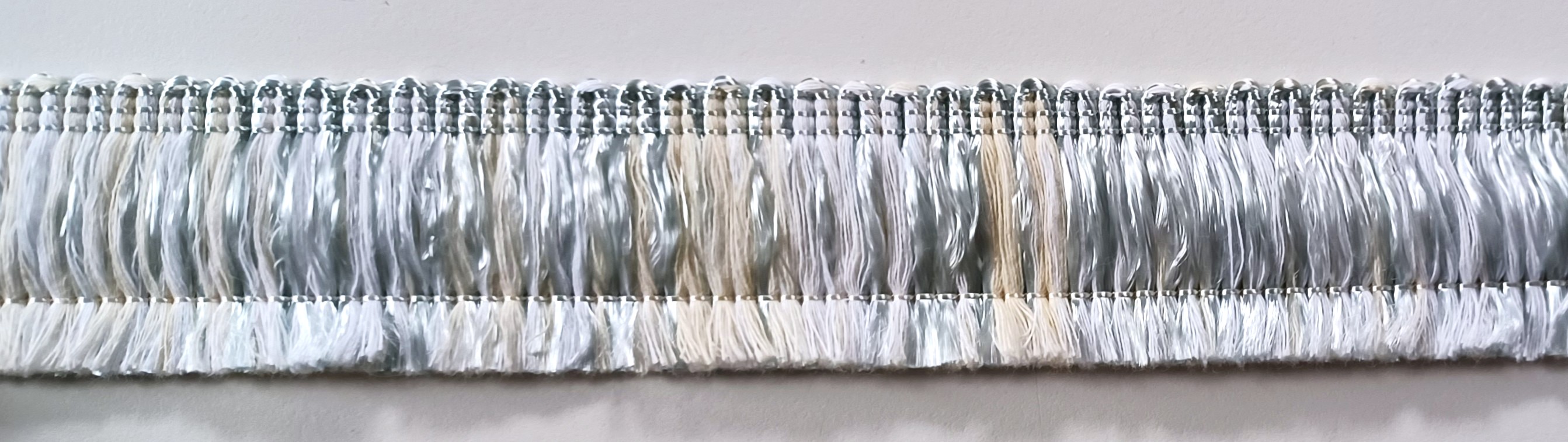White/Pearl Blue 1 1/2" Fringe