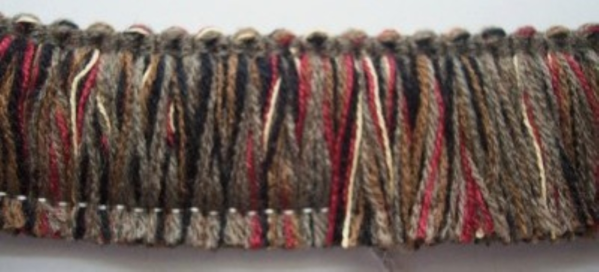 Black/Olive 1 1/2" Brush Fringe