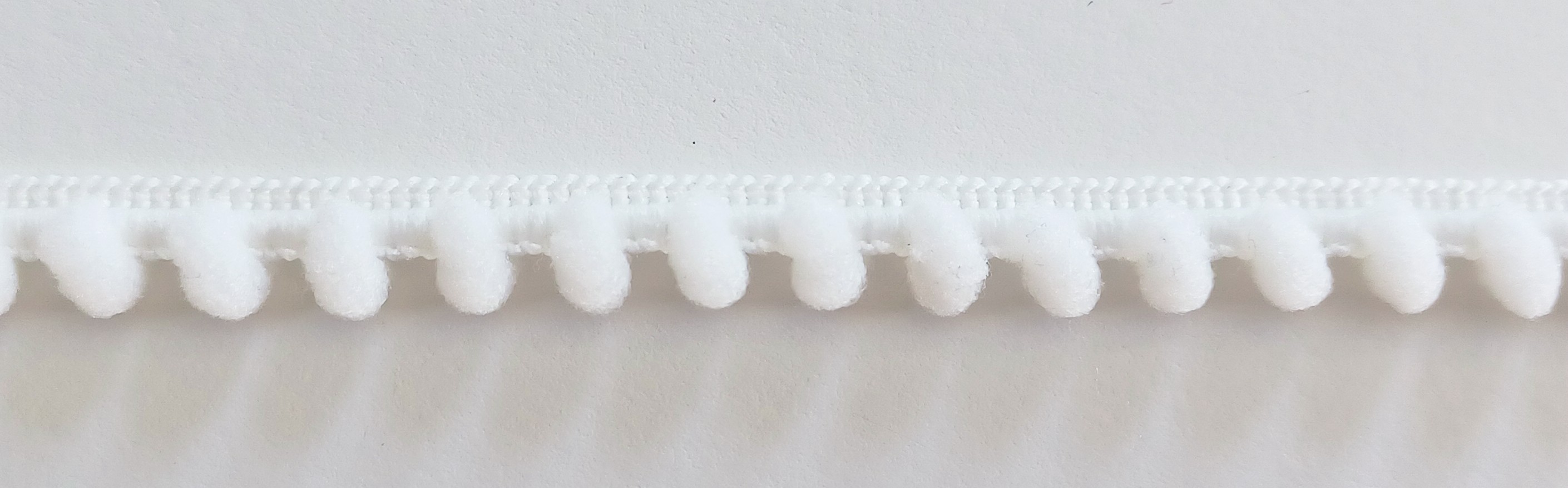 White 5/16" Pom Fringe