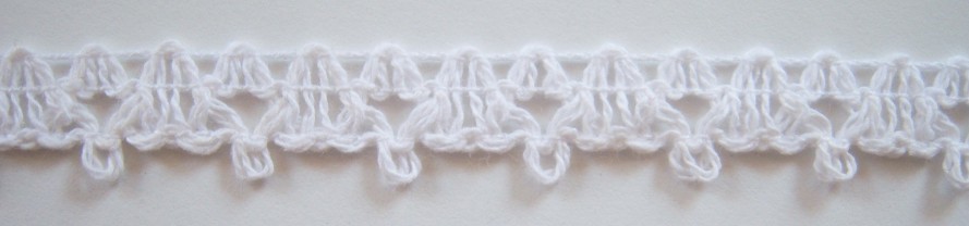 White Cotton 9/16" Lace