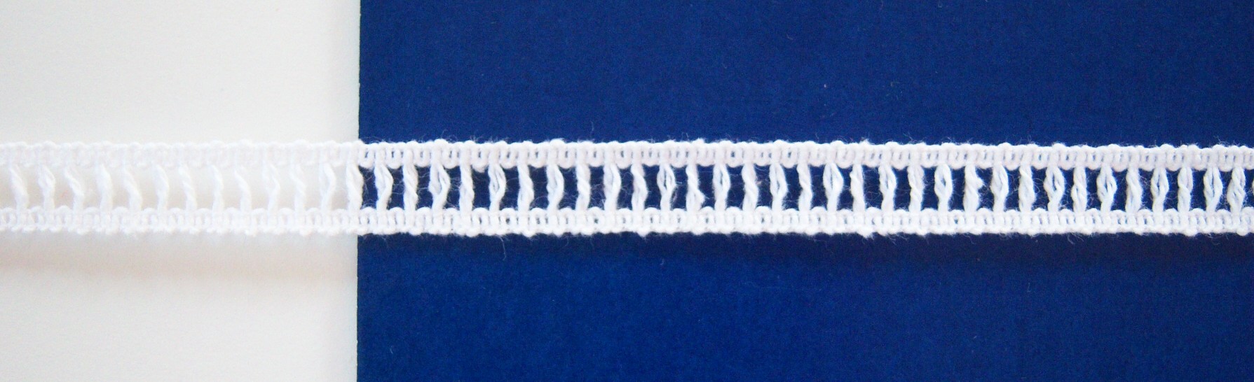 White Entredeux 1/2" Braid