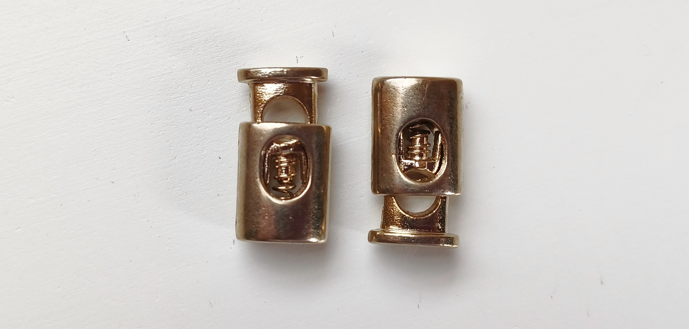 Antique Gold 3/4" One Hole Cord Lock
