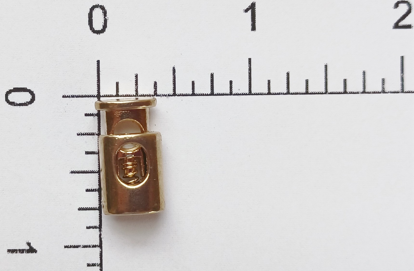 Antique Gold 3/4" One Hole Cord Lock