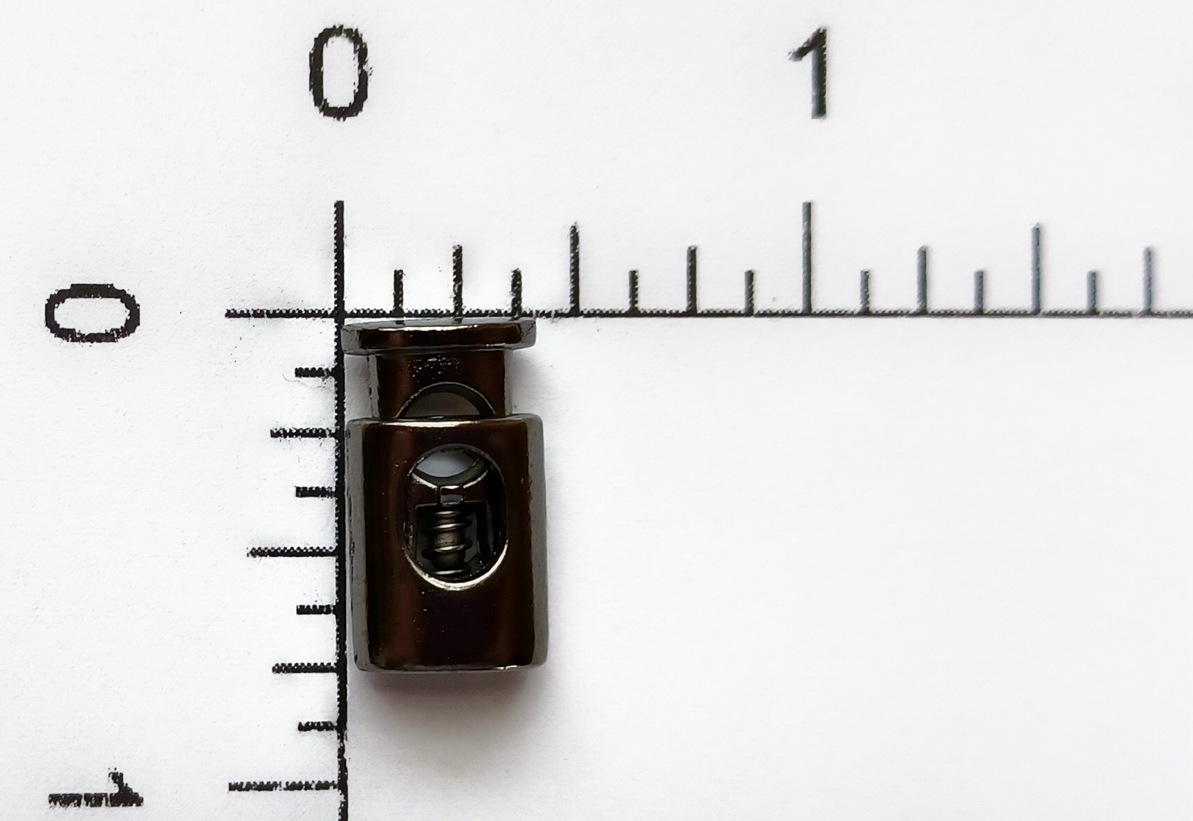 Gunmetal 3/4" One Hole Cord Lock