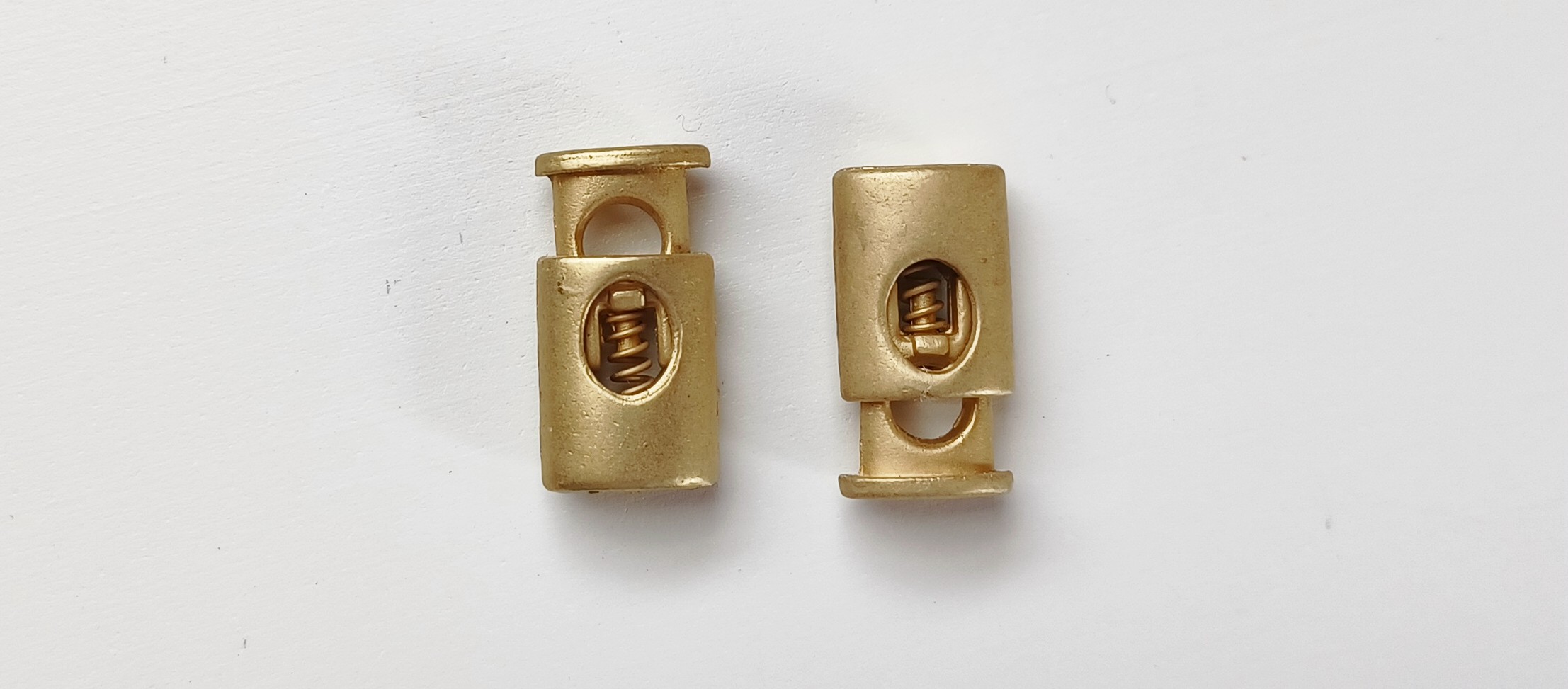 Matte Gold 3/4" One Hole Cord Lock