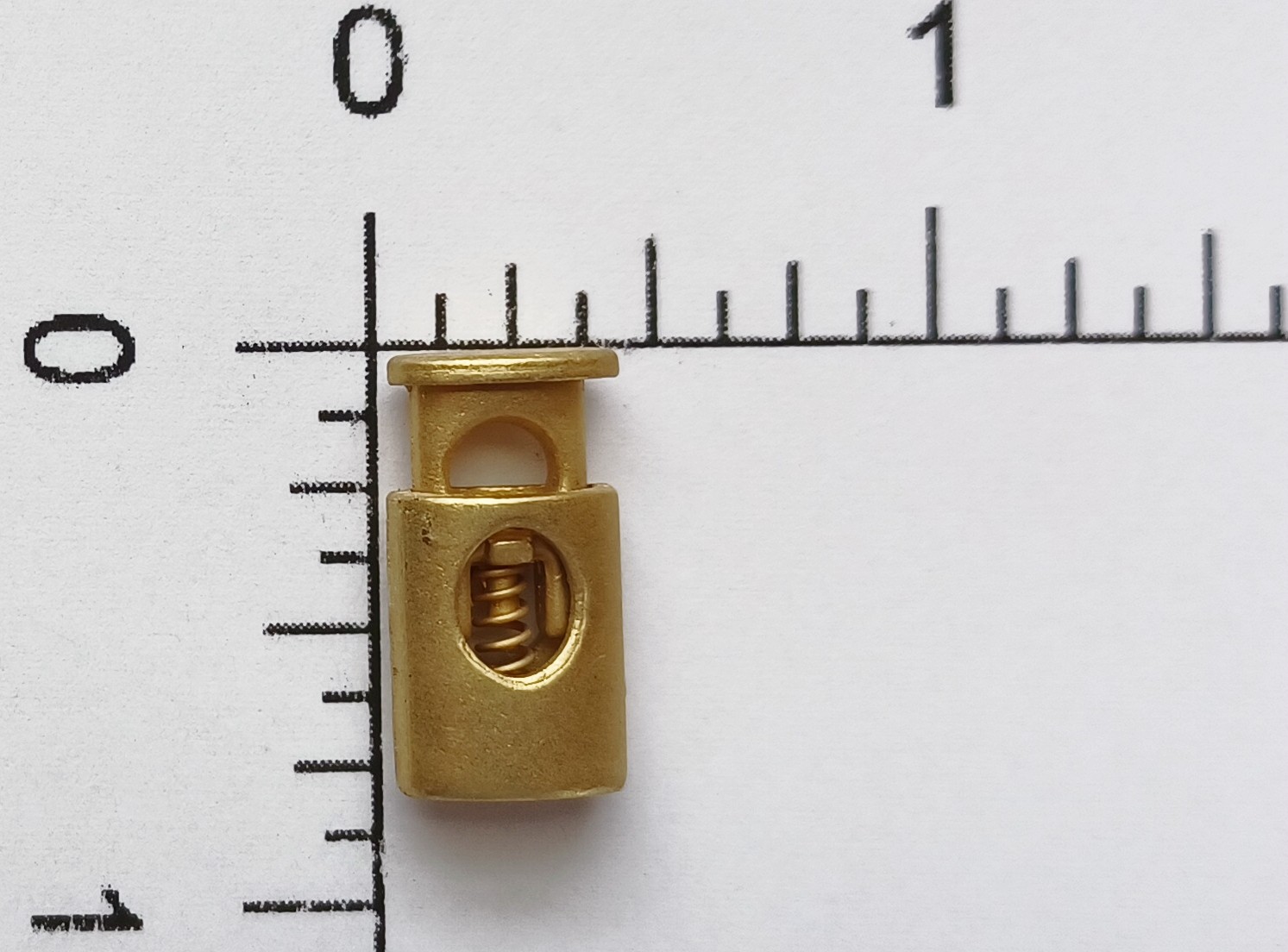 Matte Gold 3/4" One Hole Cord Lock
