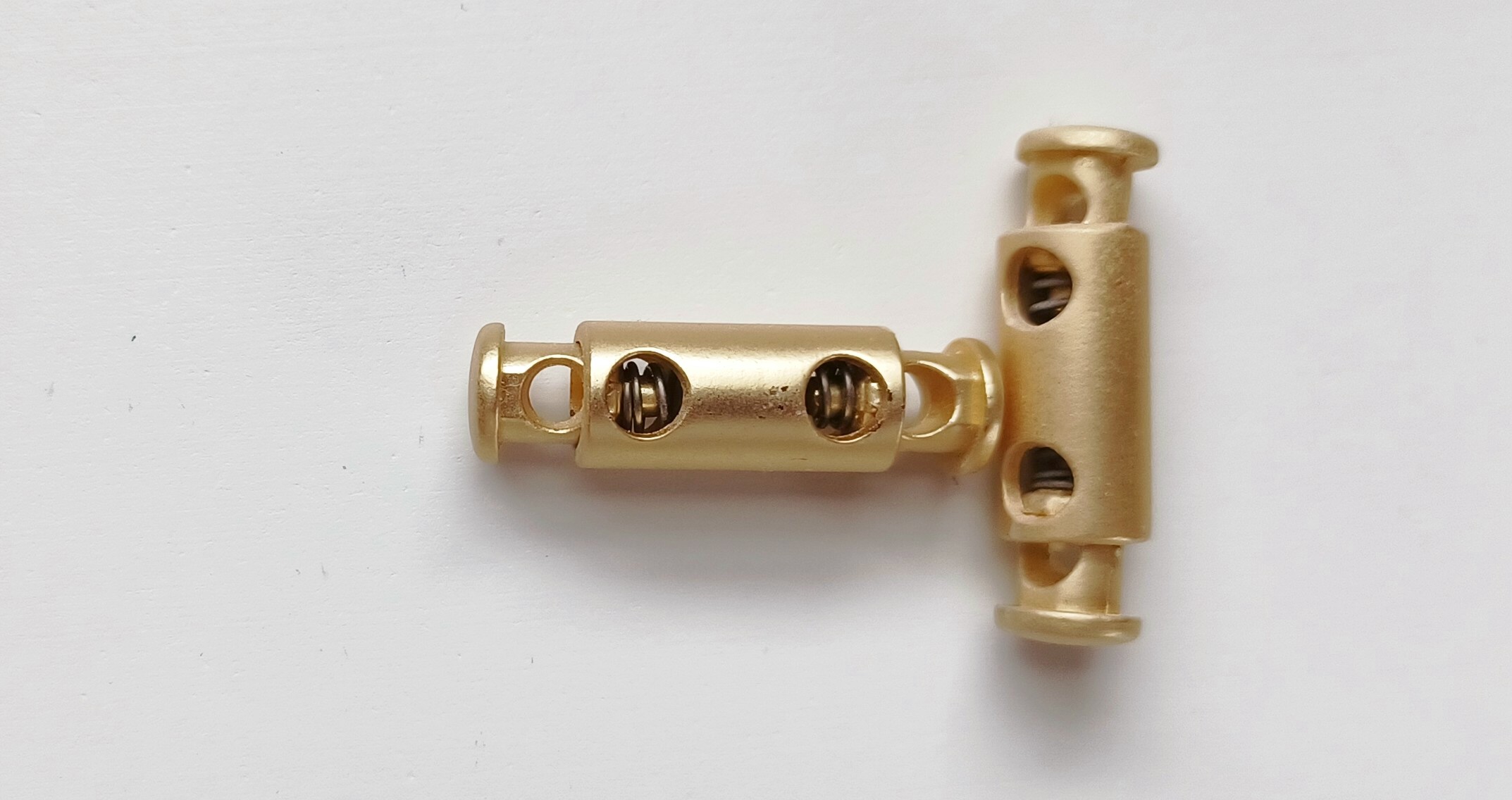 Matte Gold 1" Cylinder Cord Lock Adjuster