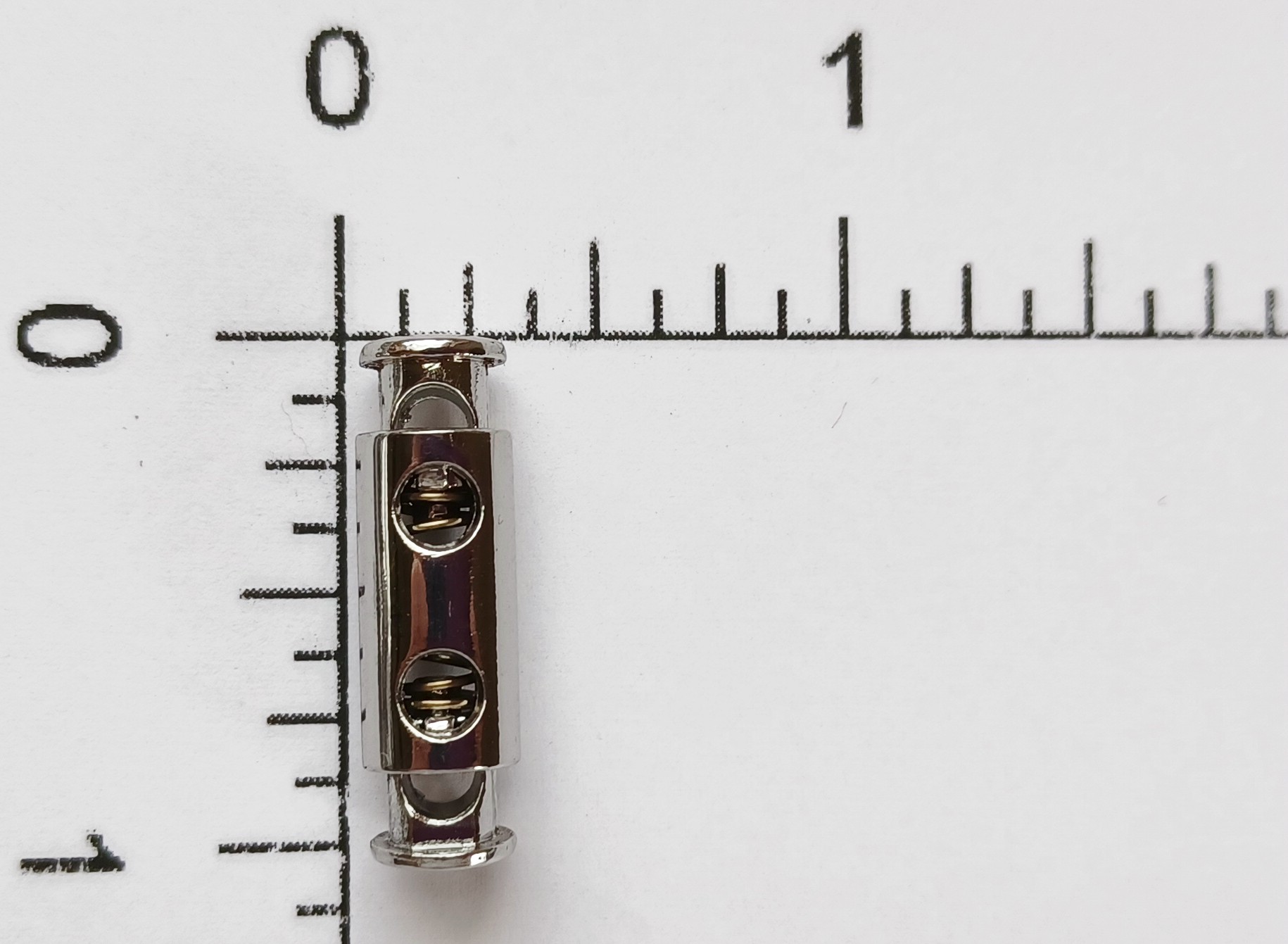 Nickel 1" Cylinder Cord Lock Adjuster