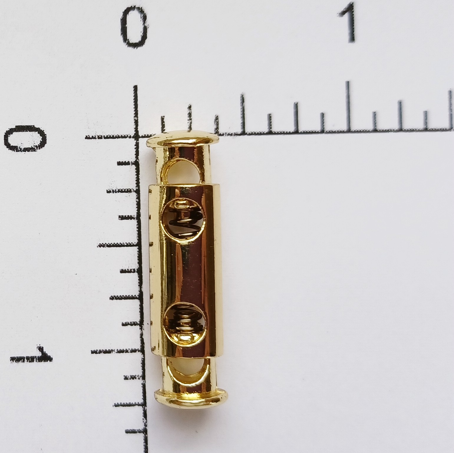 Geneva Gold 1 1/4" Cylinder Cord Lock Adjuster