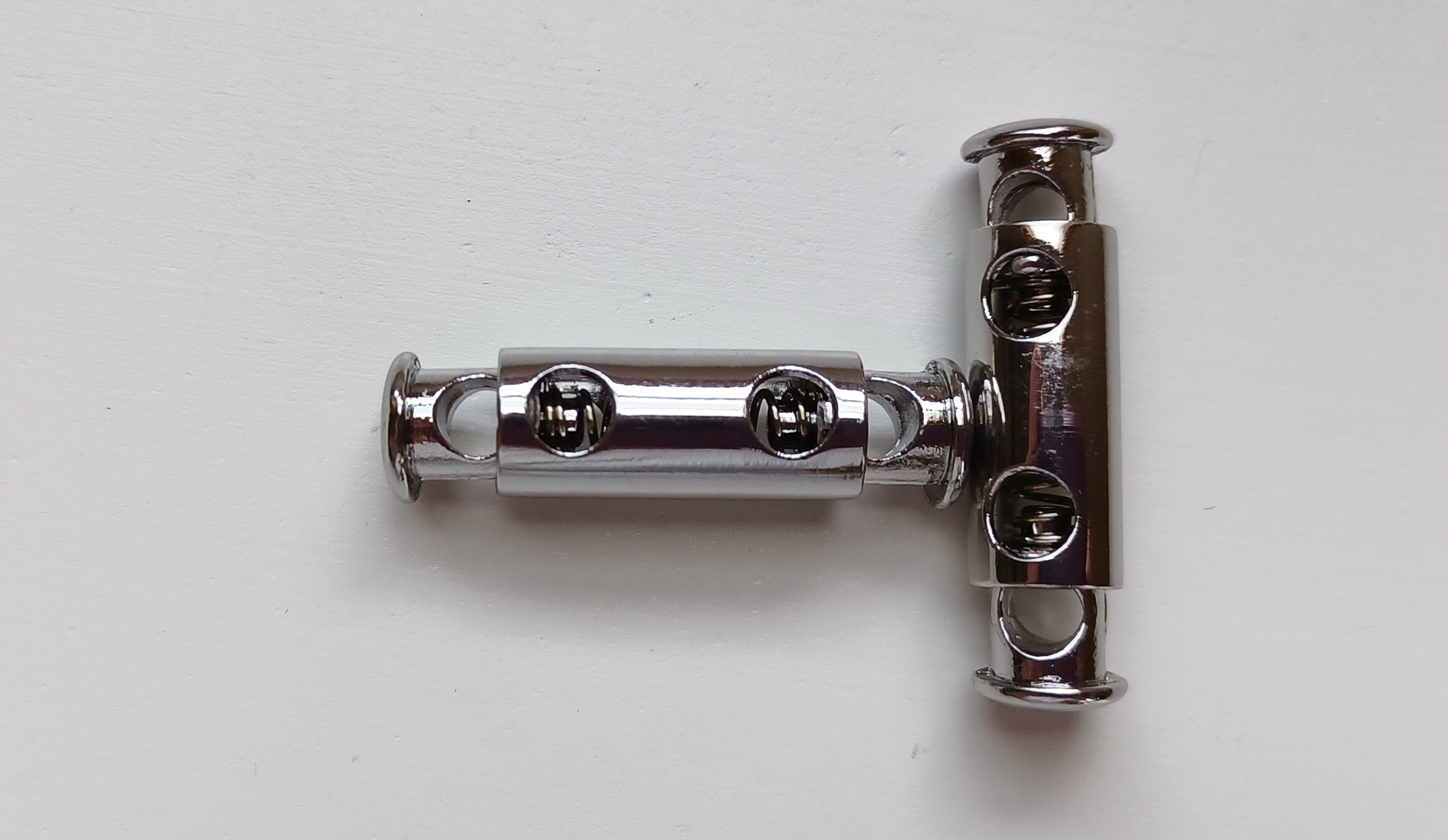 Nickel 1 1/4" Cylinder Cord Lock Adjuster