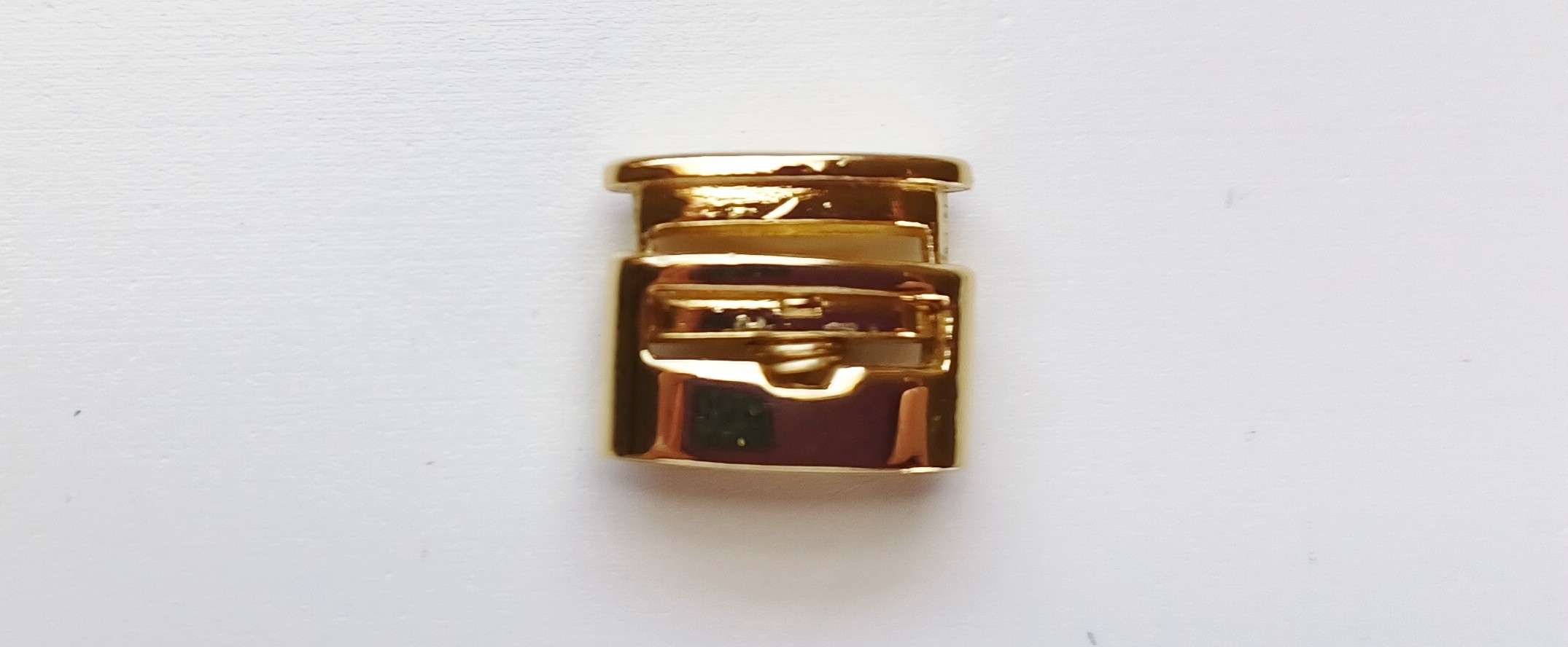 Gold 5/8" x 1/2quot; Flat Cord Lock