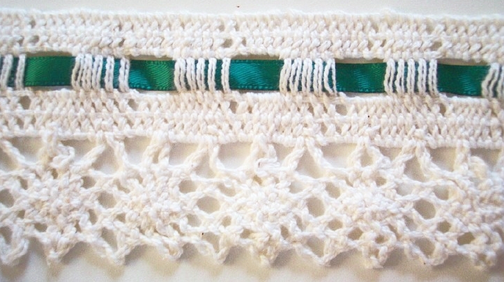 Natural/Green Satin 2 1/4" Cluny
