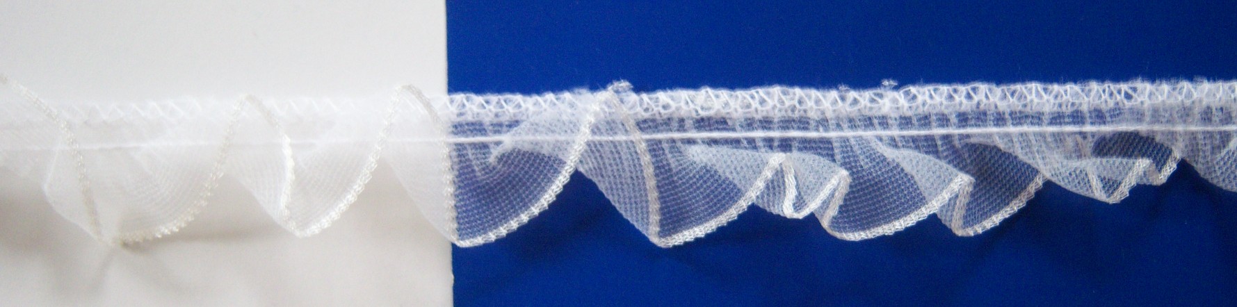 Candlelight Sheer 1 1/8" Gathered Lace
