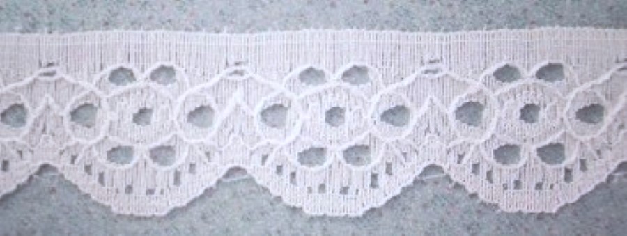 White 1" Nylon Lace