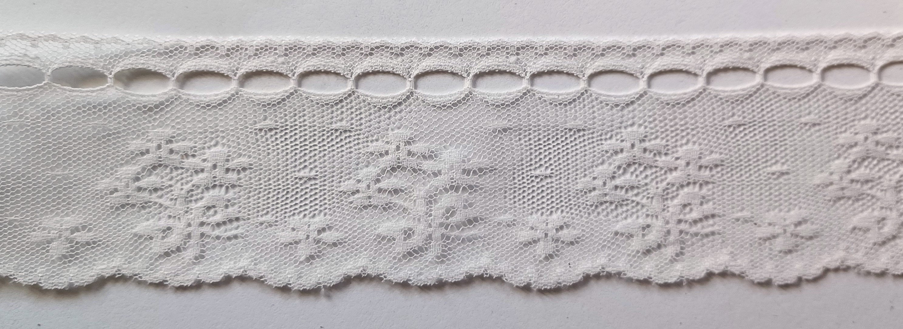 Light Ivory 2" Nylon Lace