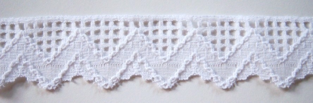 White 1 1/4" Nylon Lace