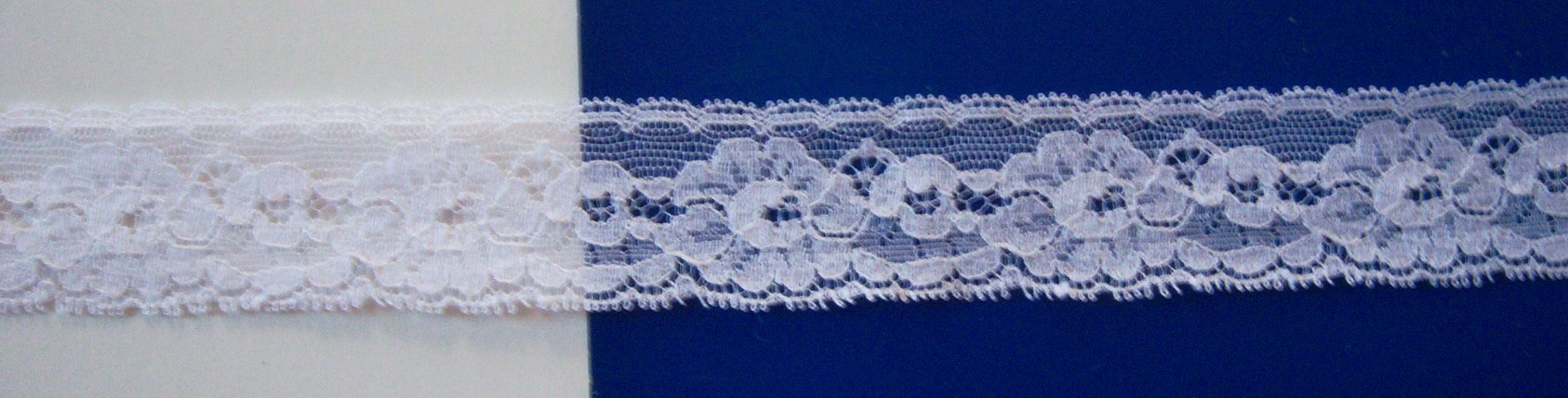 White 1 1/4" Nylon Lace