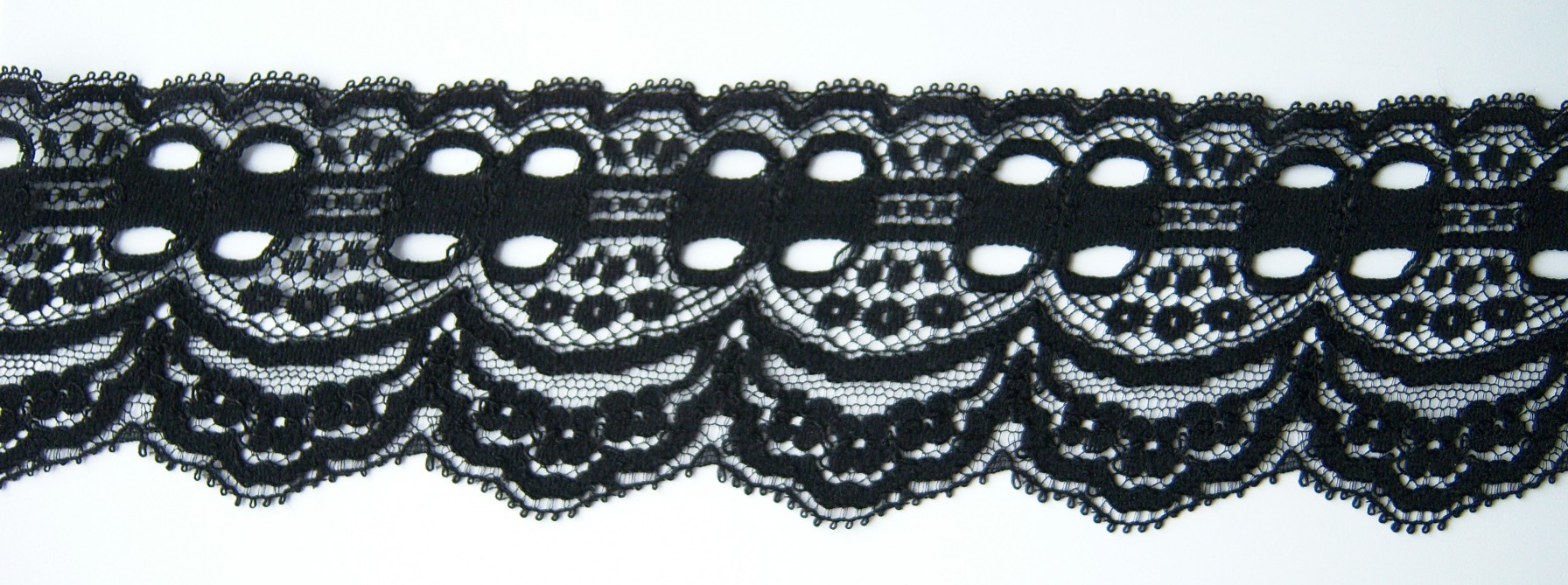 Black 2 3/8" Nylon Lace