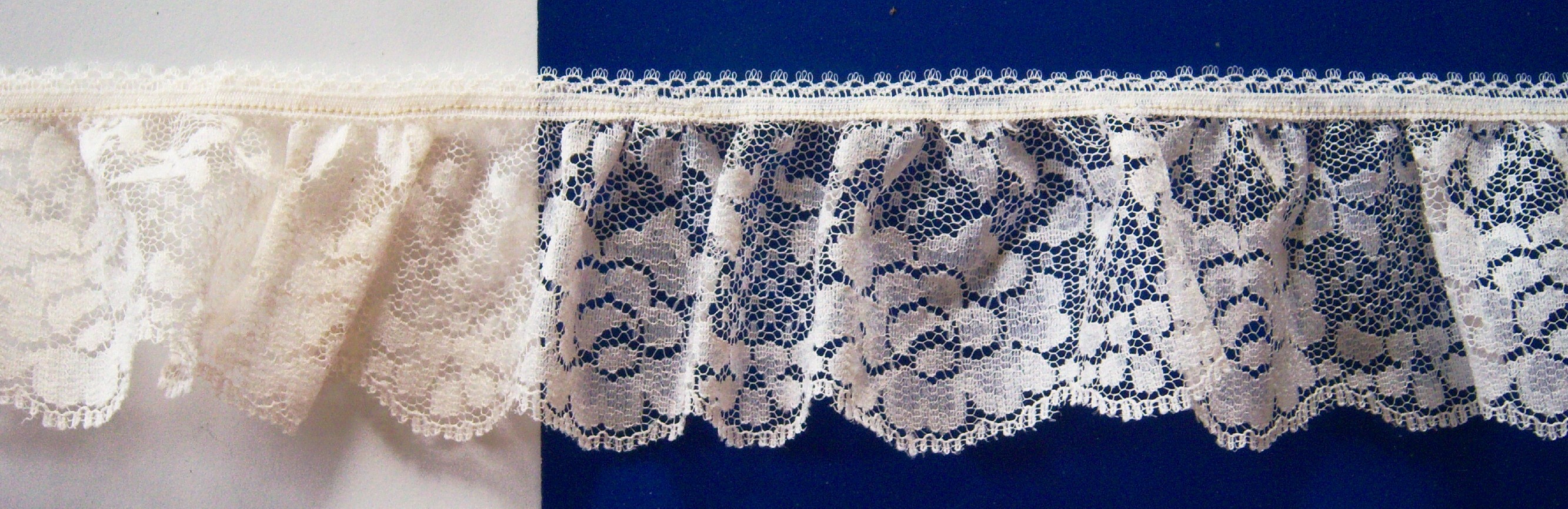 Light Ivory 2 1/4" Ruffled Lace