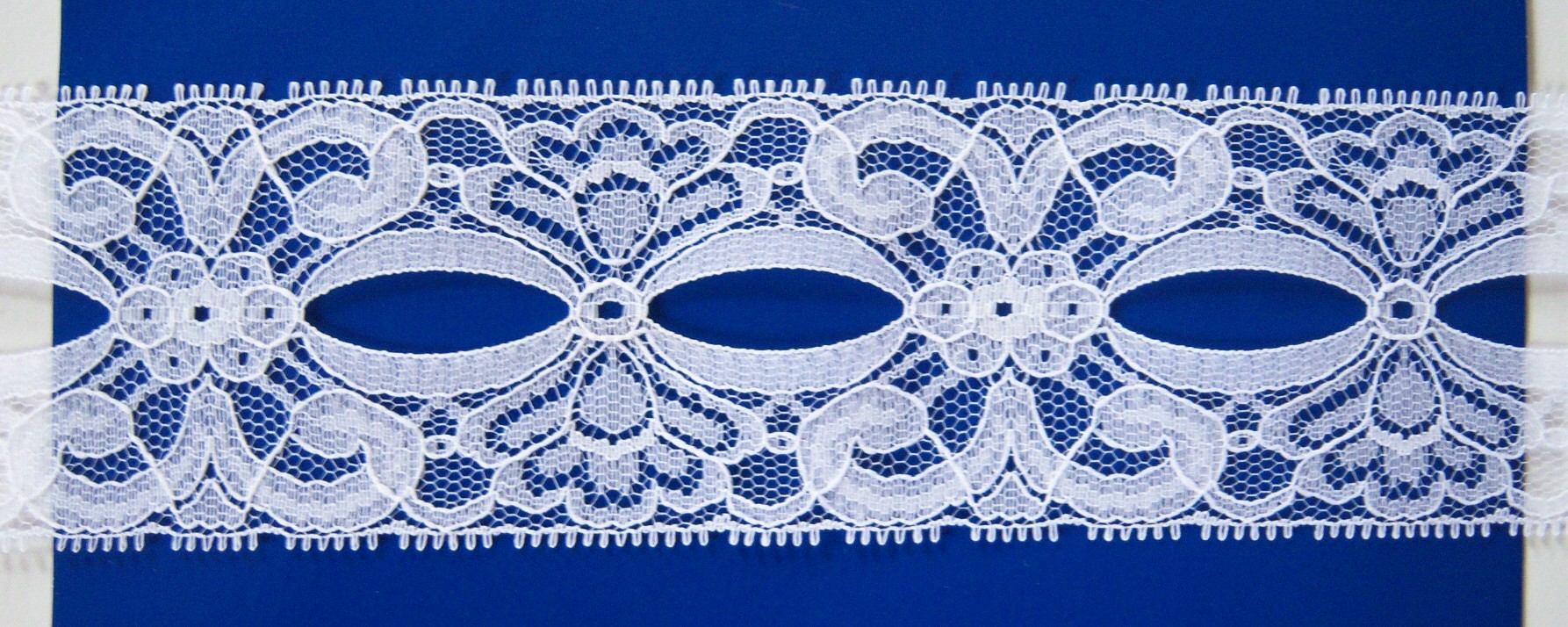 White 2 1/2" Nylon Lace