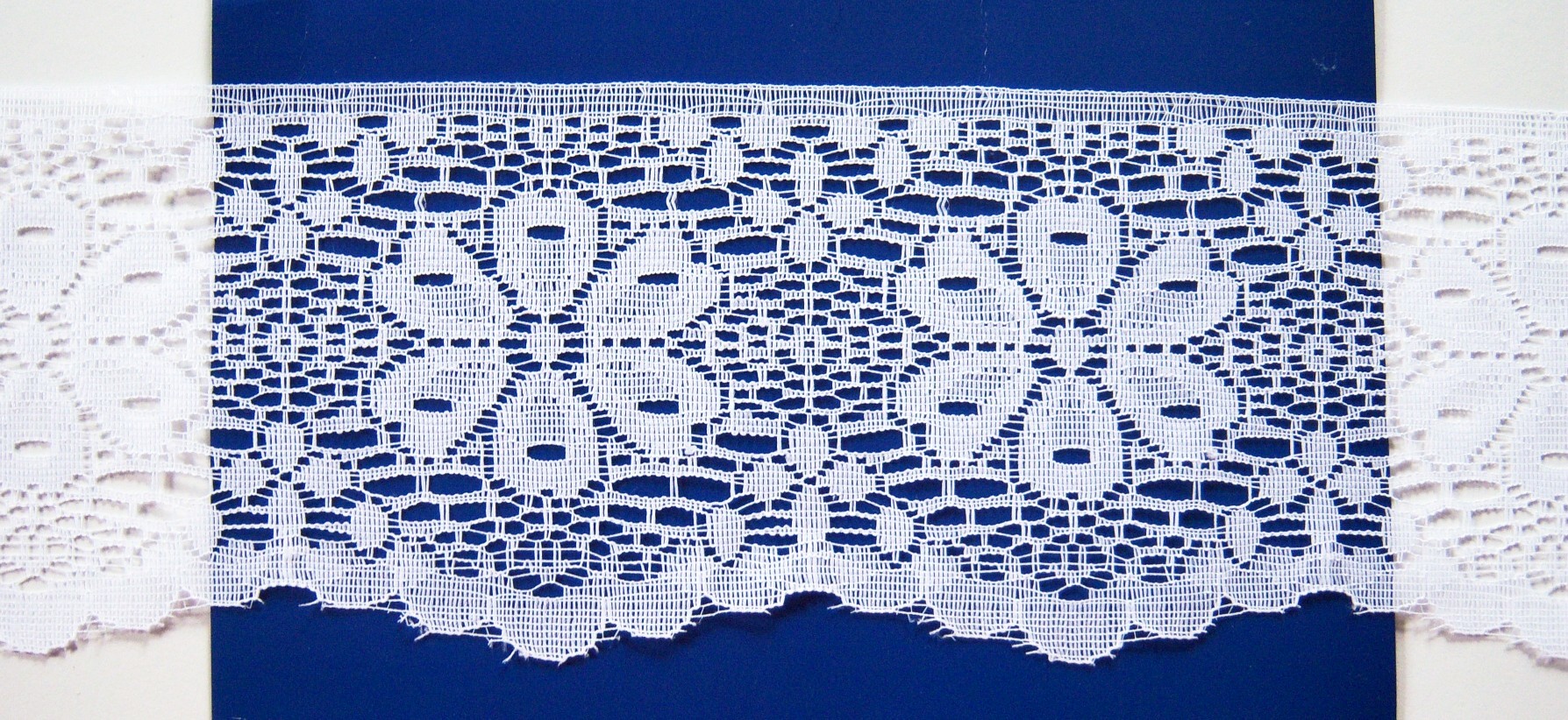 White 3 3/4" Nylon Lace