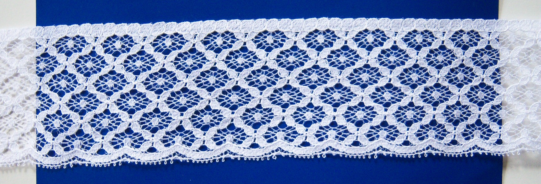 White 2 1/4" Nylon Lace