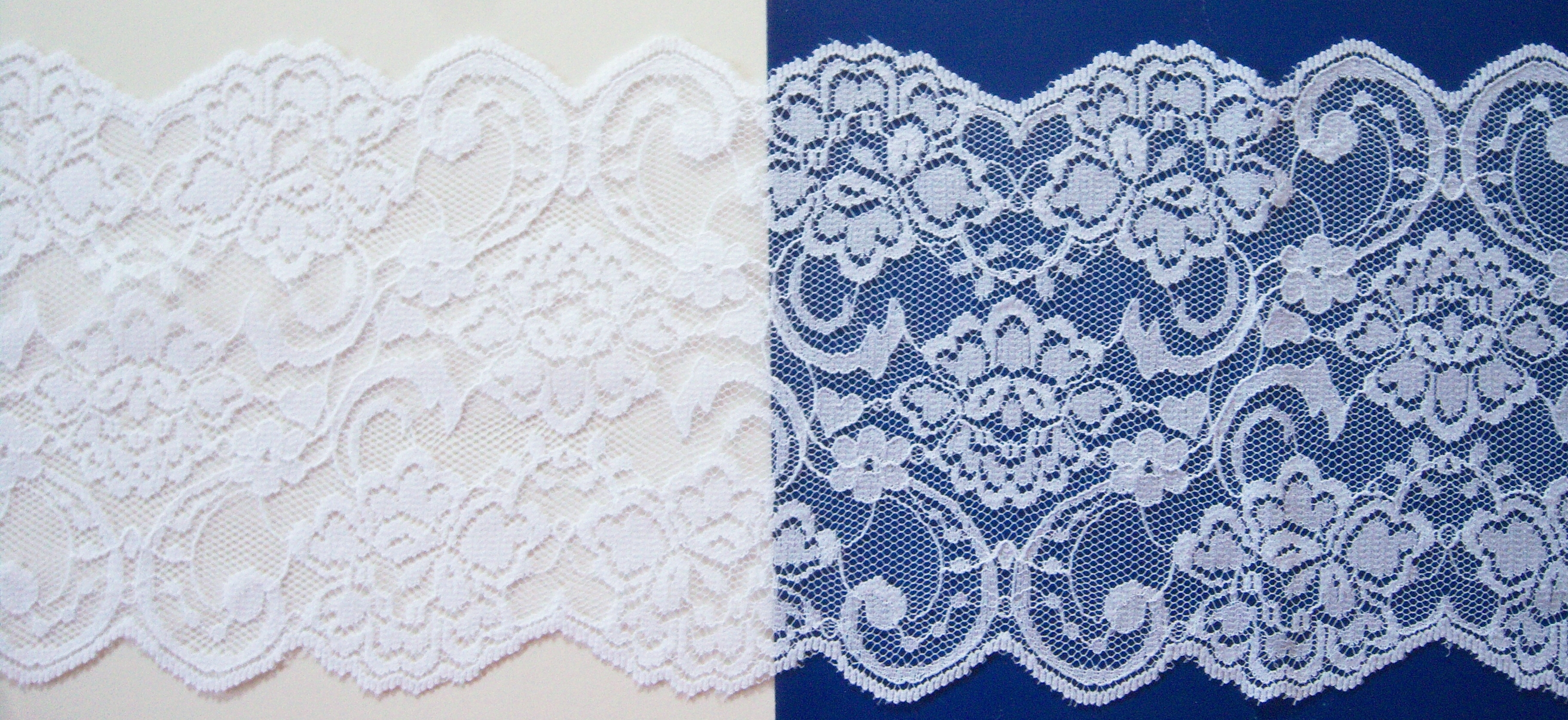 White 4 3/4" Nylon Lace
