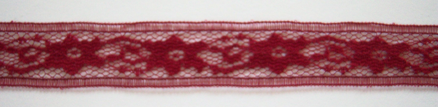 Burgundy 3/4" Lace