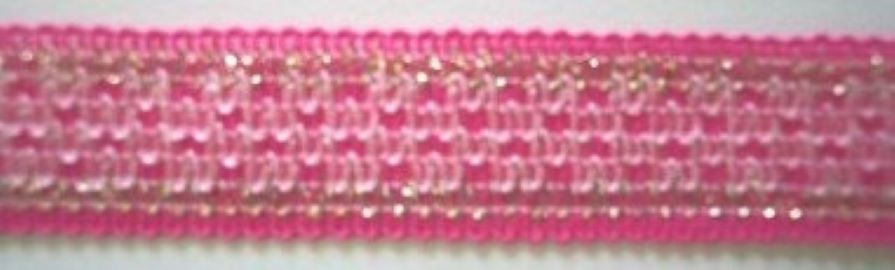 Pink/Gold 5/8" Jacquard
