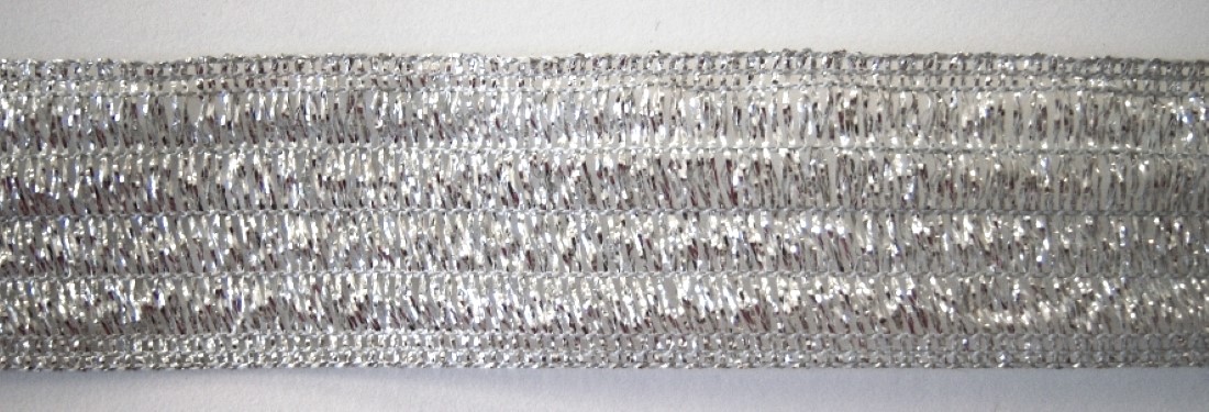 Silver Metallic Wired 1 1/4" Trim