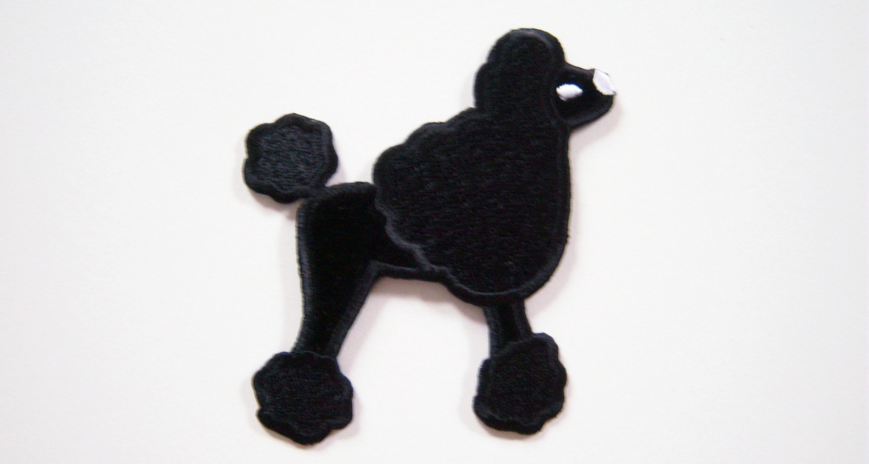 Fifi and Gigi Black Poodle Iron On Applique