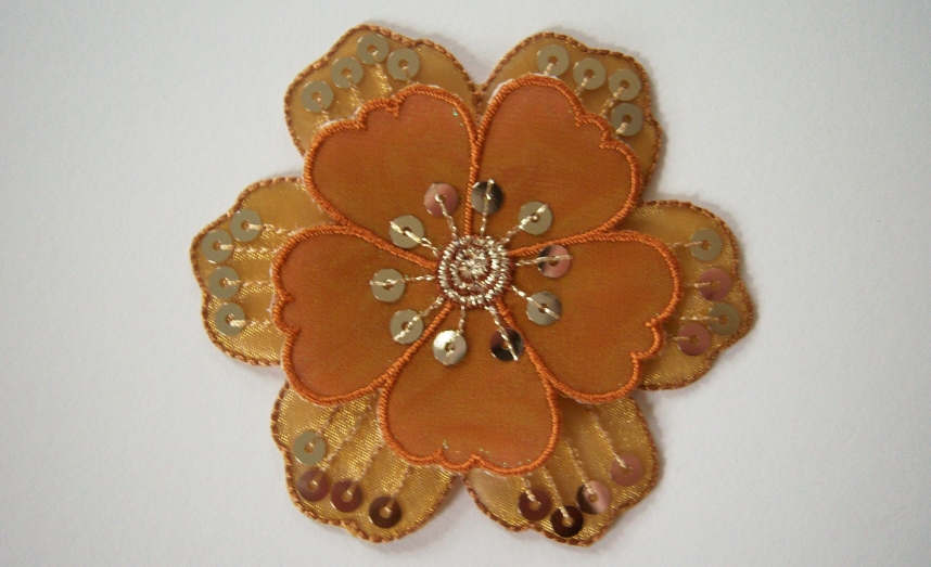 Copper/Gold Iron On Applique