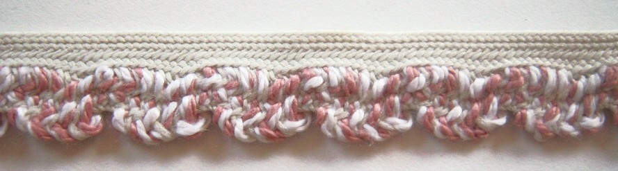 Dusty Rose/Oyster Piping