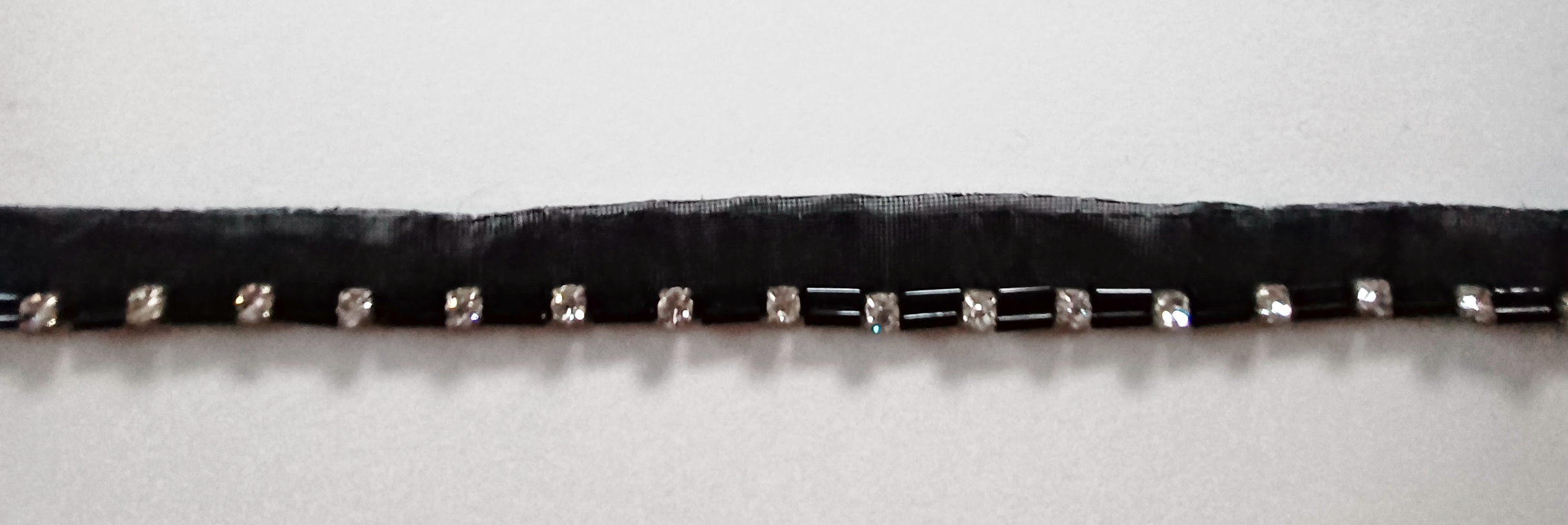 Black 1/8" Crystal 1/2" Piping