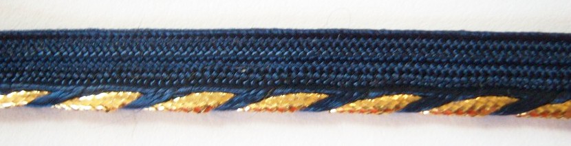 Navy/Gold 1/8" Piping