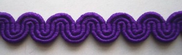 Grape 1/2" Wavy Braid