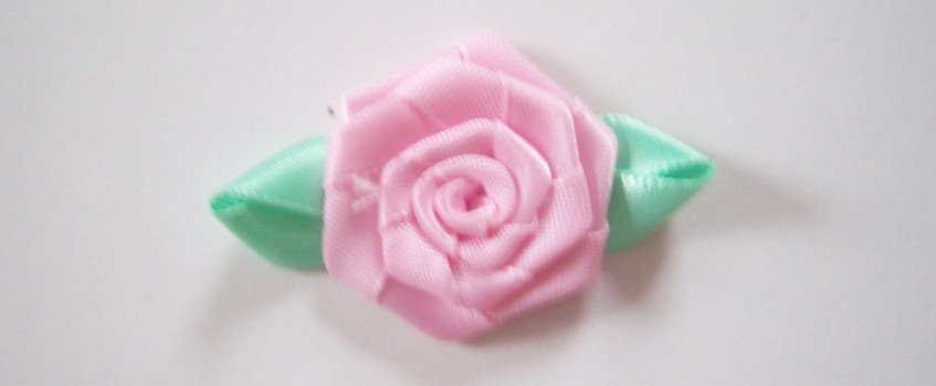 Pink Rose/Mint Satin 2" Loop